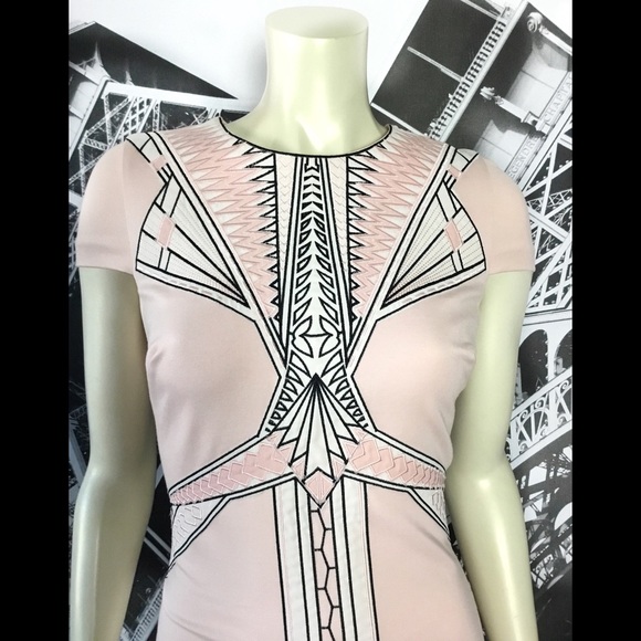 BEBE Stunning Art Deco Inspired Dress NWOT - Picture 3 of 5